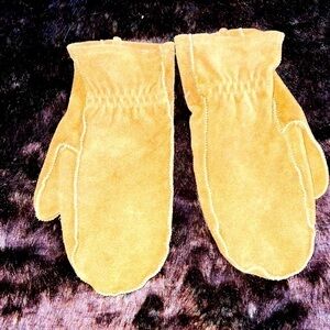 Leather Mittens Unisex